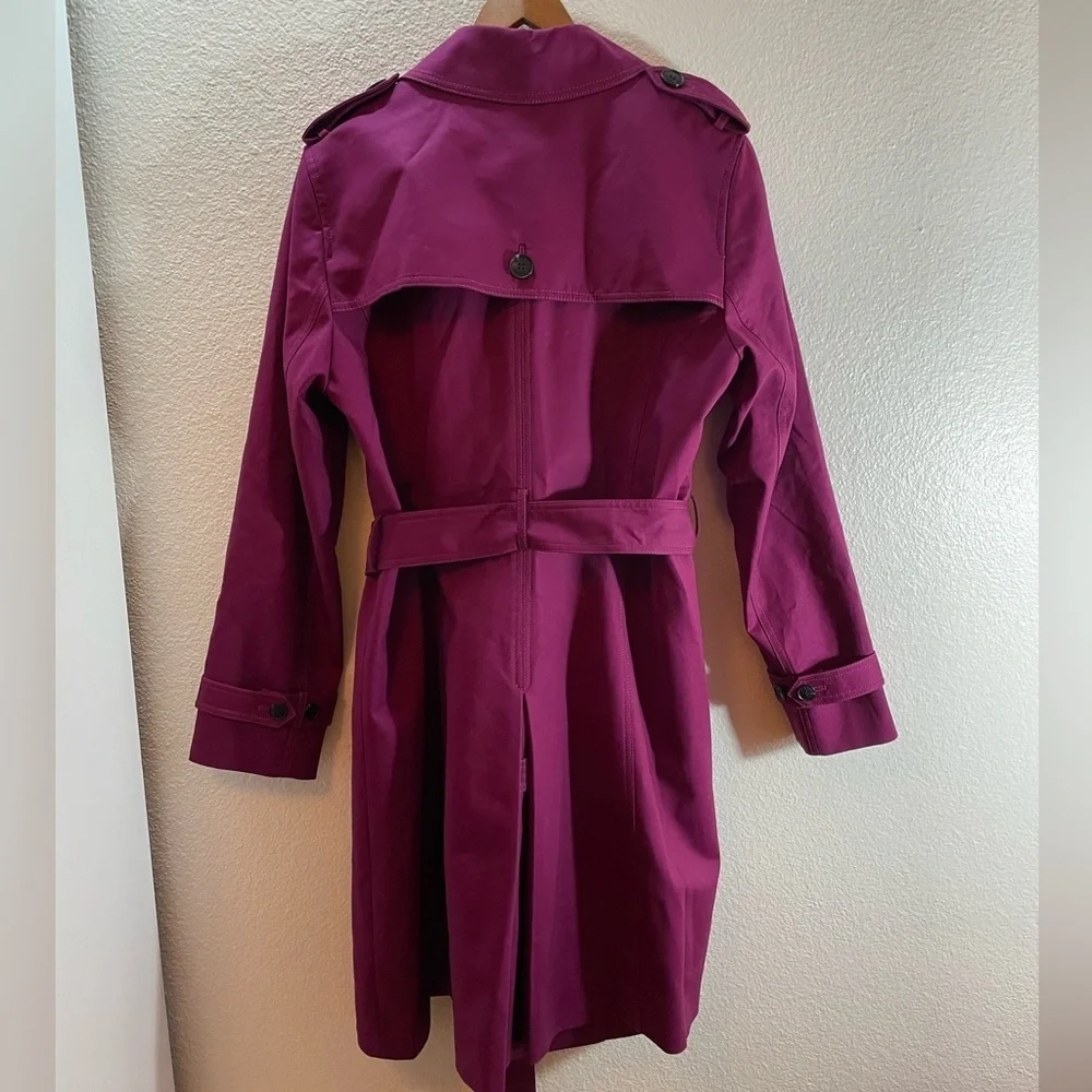 Hobbs of London Vibrant Pink Trench Coat Size 8/M $400